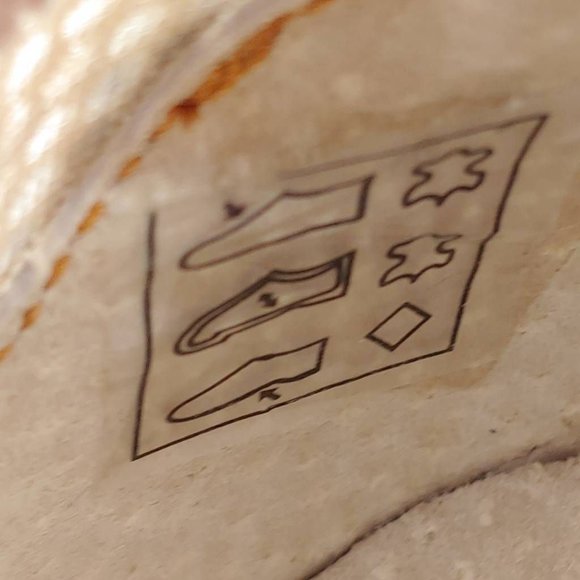 TMA Eyes Womens Ballet Flats Shoes Beige Floral Lace Leather Slip On EUR 41 - Picture 10 of 10